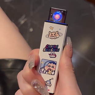 2026新款usb充电一体可爱KT猫草莓熊便携防风创意打火机点烟器潮