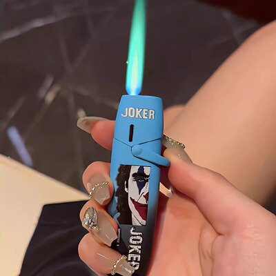 小丑卡通合金防风粉焰打火机送礼