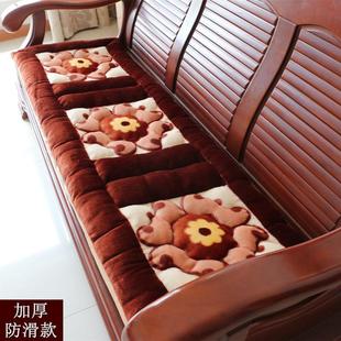 木质沙发坐垫靠垫一体单人木制老式实木沙发垫座垫春秋带靠背海绵