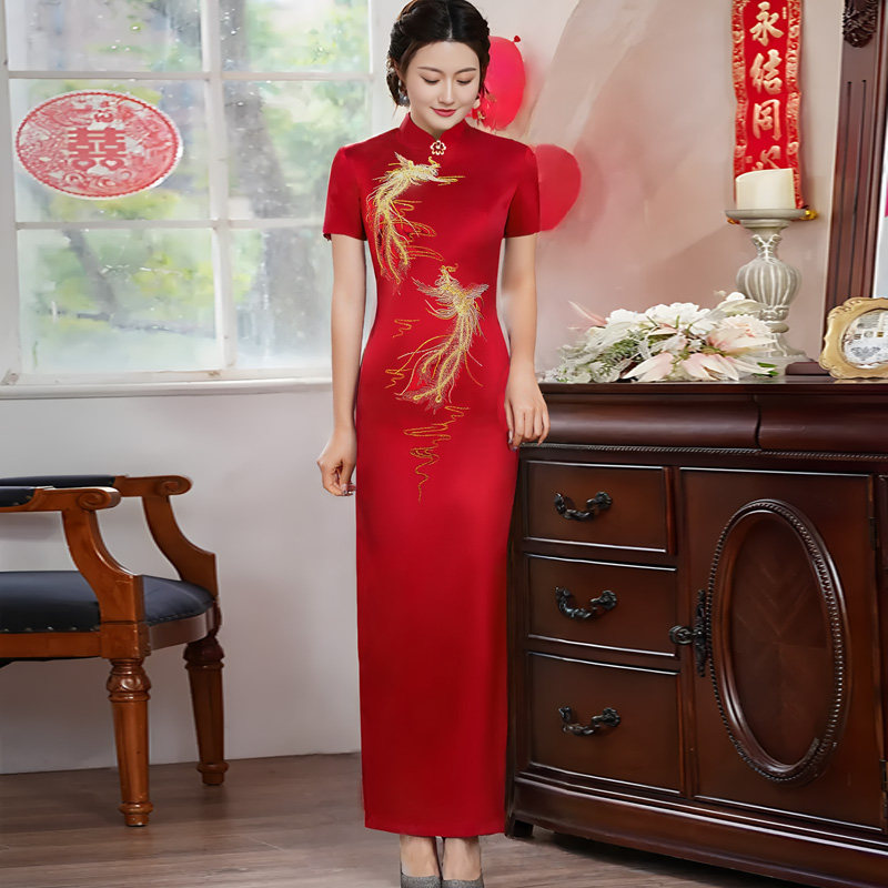 龙凤呈祥喜妈妈婚宴装