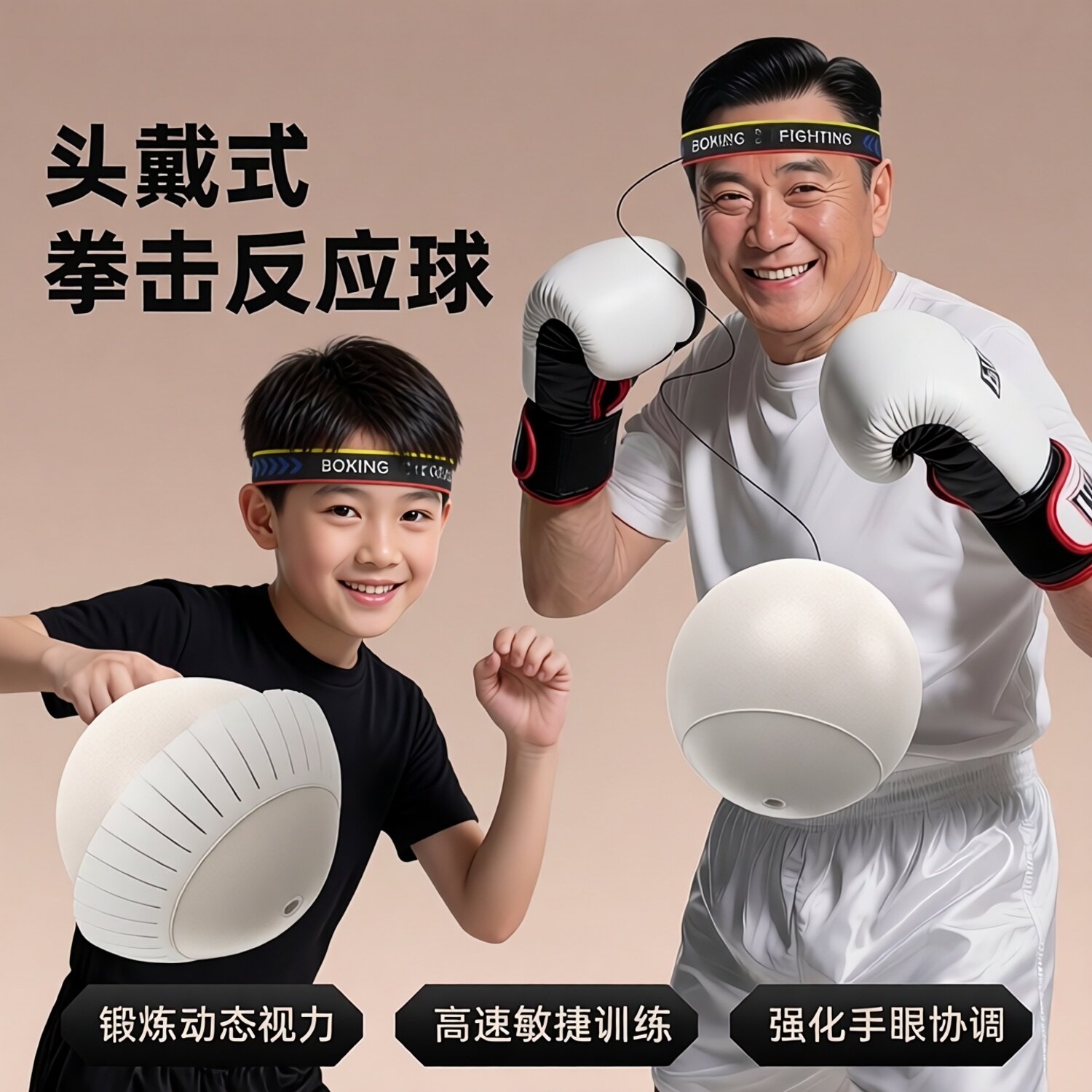 充气式超大拳击反应球图片