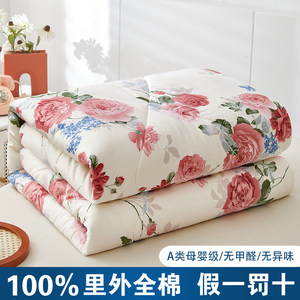 新疆棉花100%长绒棉秋冬被