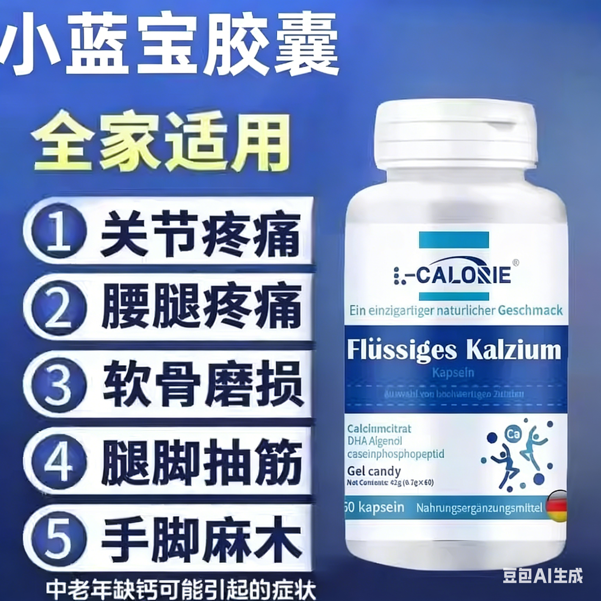 OuKe米健骨宝欧克米骨黄金腰腿疼痛骨质疏松中老年健骨小蓝宝正品