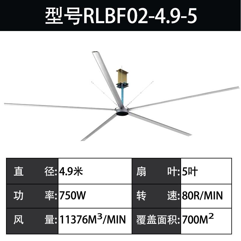 新款超大型永磁工业大吊扇大风扇直径7米3篮球场加工厂房车间包邮