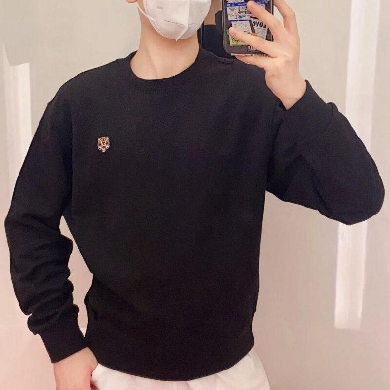 海棠花黑色卫衣高田老虎头贤三男