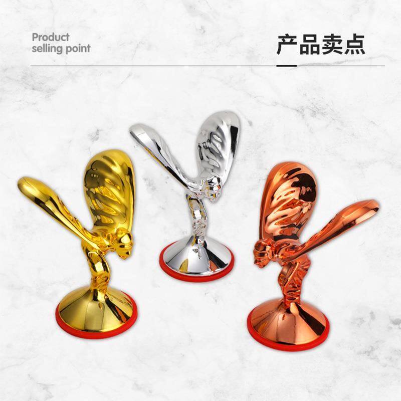 金劳斯车标模型莱斯立锅标小人小金人锅锅盖把菜斯钛金盖锅001炒