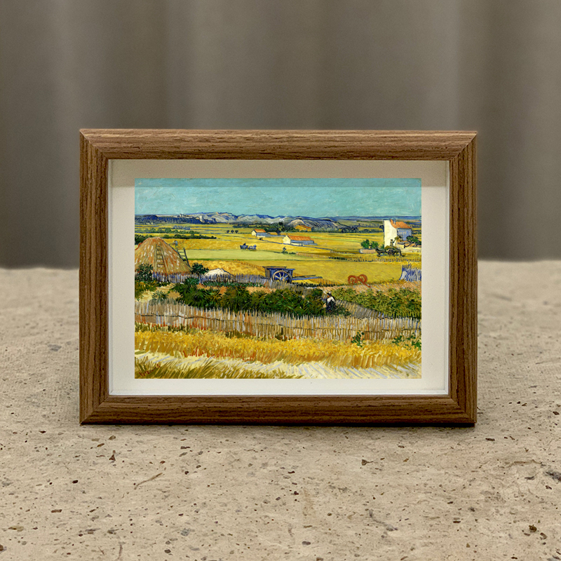 梵高丰收风景名画挂画字画摆台