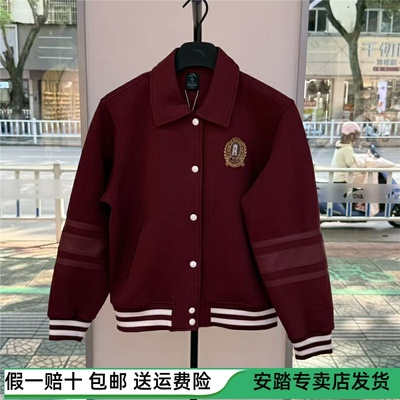 安踏针织开衫外套女装冬季新款加厚复古学院风休闲上衣162548709S