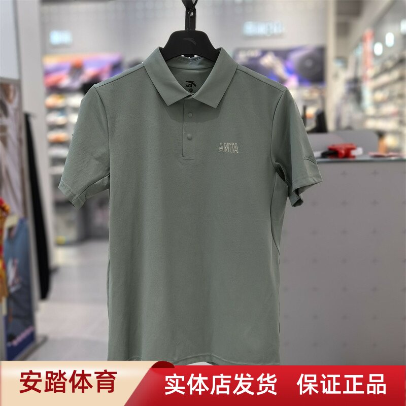 安踏男T恤2024夏季新款翻领休闲图片