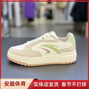 安踏982板鞋休闲鞋女2025秋新款厚底超轻低帮滑板鞋122548066
