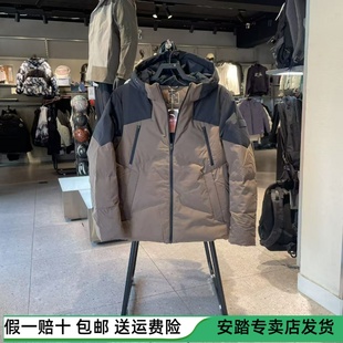 安踏男羽绒服2025冬新款 运动加厚上衣外套152547919N 连帽修身