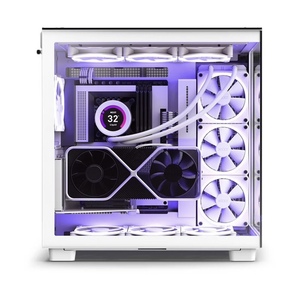 恩杰NZXT H9 Flow ATX中塔机箱台式游戏电脑侧透明电竞水冷主机箱
