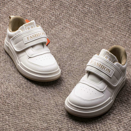 包邮春秋季新款0210超纤皮男女鞋魔术贴小白鞋休闲板鞋防滑耐磨鞋