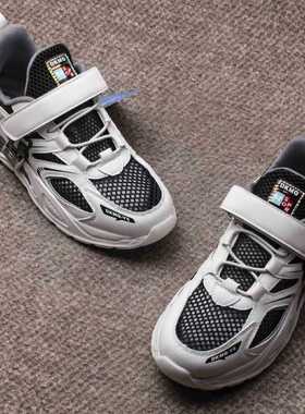 春夏轻便单网透气童鞋男童青少年网99126魔术贴学生跑步防滑耐磨