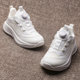 2025秋季 运动会跑步 旋转纽扣7620纯白小白鞋 款 儿童网布透气运动鞋