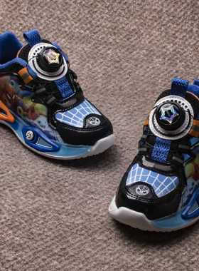 冬季新品儿童保暖加绒二棉运动鞋3275旋转纽扣儿童防滑耐磨童鞋