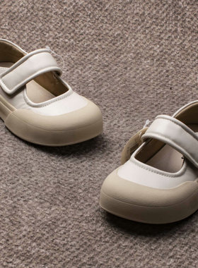 2025秋季新款儿童时尚圆口单鞋89206魔术贴女童皮鞋防滑耐磨韩版