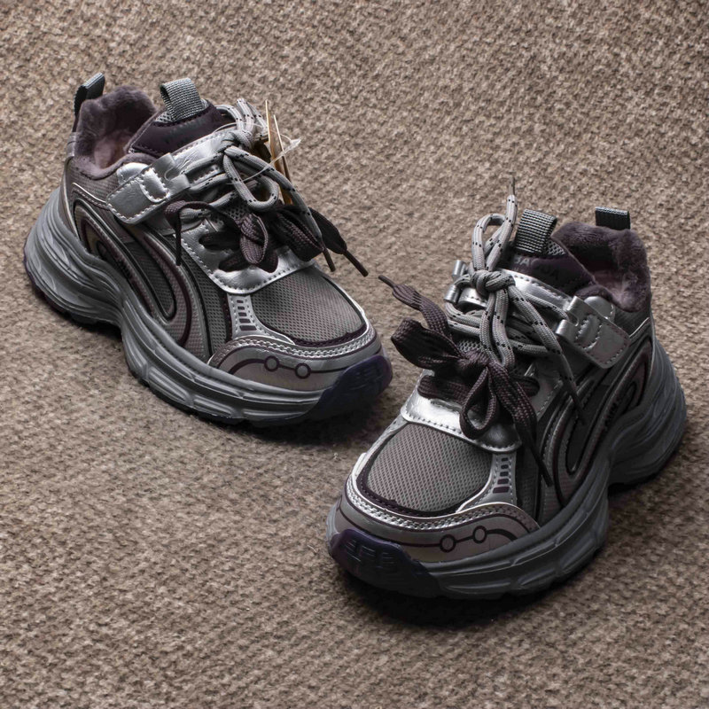 冬季童鞋男童女童运动鞋魔术贴