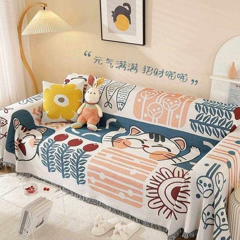 新疆包邮防猫抓沙发盖布2025新款垫套罩沙发四季通用一整张全包全,居家布艺,沙发套,淘宝优惠券,粉丝福利购,淘宝优惠卷