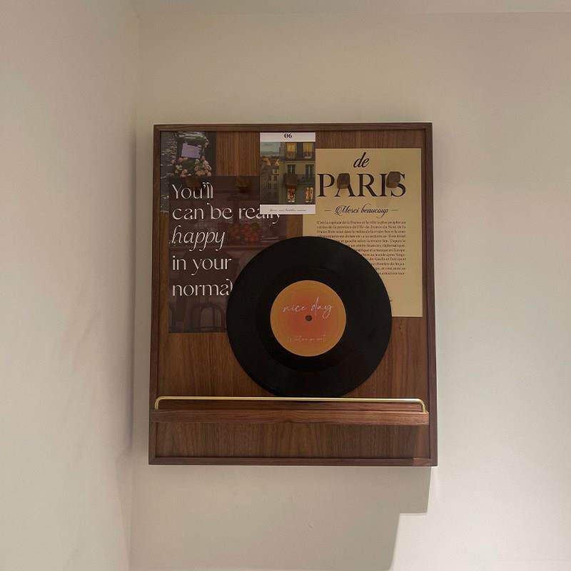 新疆包邮电表箱装饰画 画遮挡实木黑胡桃免打孔盖板配电闸箱改造