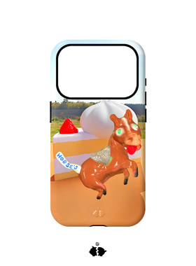 HAKEI『HAKEI DELIVERY-Horse's』艺术家设计韩国进口菲林手机壳二合一保护壳适用苹果17ProMax