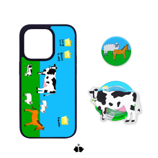 原创黑框亚克力硬壳Magsafe磁吸手机壳手机支架适用苹果17 Max HAKEI Pro RANCH牧场物语