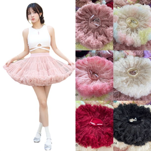 亲子五代女宝裙子高货女孩生日裙女童炸屁裙宝宝网纱TUTU裙短款