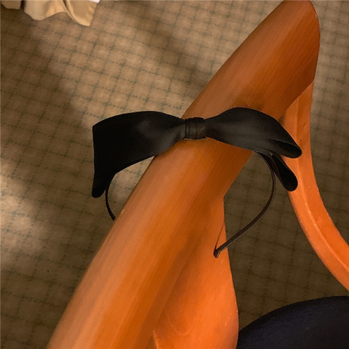 baby款~缎面丝带蝴蝶结细发箍