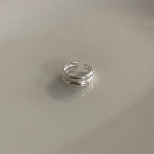 925银简约素版开口尾戒