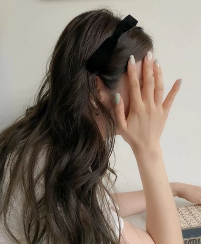 秋冬丝绒百搭侧边蝴蝶结细发箍