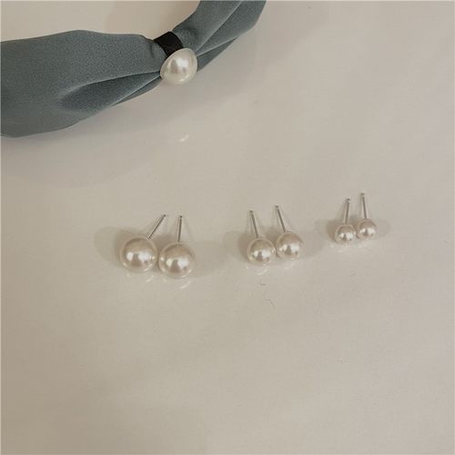 复古时髦珍珠耳钉韩国ins