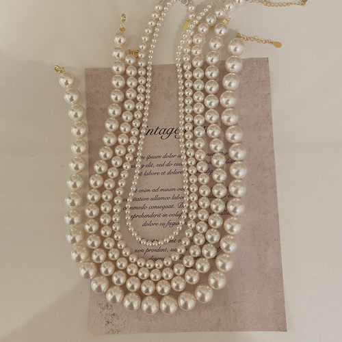 925银韩国施华洛世奇珍珠项链