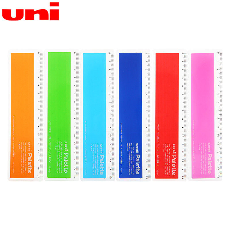 Japan UNI Mitsubishi colour Straightedge DJT15-200 pupil transparent Plastic ruler 15C Stationeryin the Electronic Dictionary/Electronic paper book/Stationery , Drawing measurement products , Various types of foot/Triangle  category - from Buy2taobao.com to provide professional Taobao agent buy service