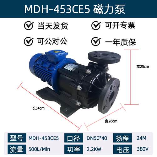 新款TWIKI磁力泵耐酸碱耐腐蚀无泄漏化工PP/PVDF耐高温泵MPHM包邮