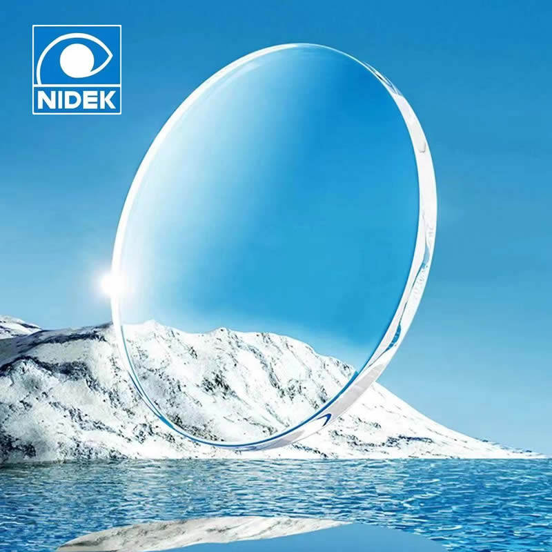 尼德克近视镜片1.74非球面锐洁膜树脂1.56a级配度数光学超薄眼镜