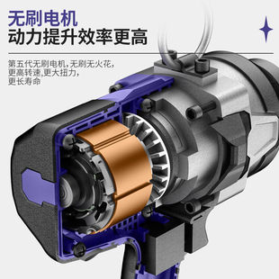 普朗德无刷锂电扳手大扭力电动扳手汽修专用风炮电扳手电动工具