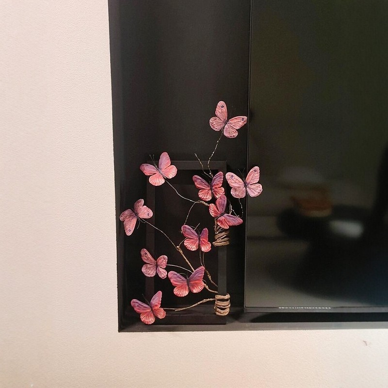 蝴蝶相框桌面摆件高级感小众客厅