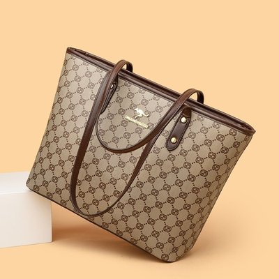 高级感真皮包包女2024新款时尚大容量妈妈通勤托特包手提单肩大包