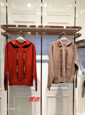 2019年秋季A2EE84322女装卫衣式线套衫连帽卫衣A2EE8432227/83
