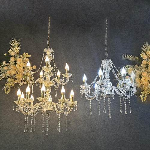 亚克力婚礼堂装饰水晶吊灯