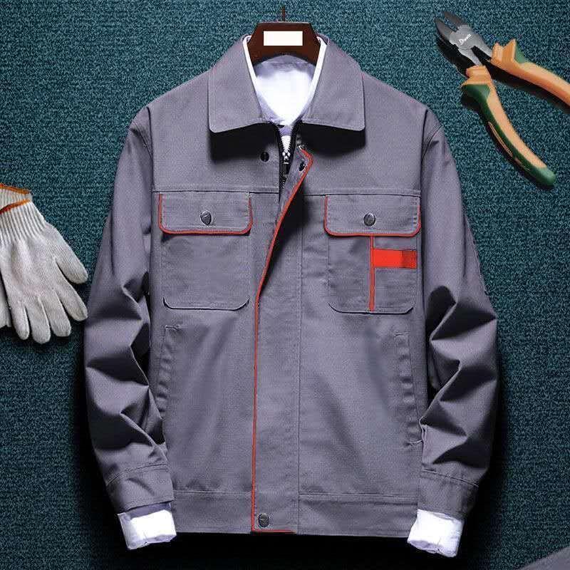 春秋工作服男装套装耐磨工地厂服劳保服耐脏上衣汽修长袖春秋外套