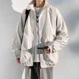 轻量型户外泡泡格防泼立领夹克帅气轻量夹克，男装休闲裤，奇怪漫猴工厂店