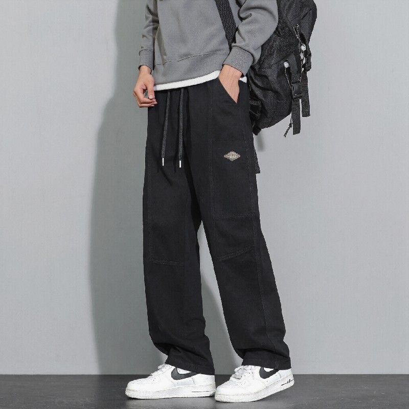 Y.M港风休闲工装裤男宽松直筒2026春季美式休闲长裤《限价59》，男装休闲裤，奇怪漫猴工厂店