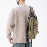 网络主推款老钱风亨利领毛衣，男装T恤，奇怪漫猴工厂店