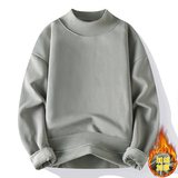 加绒加厚重磅男士冬季高领美式休闲长袖卫衣纯色上班日常宽松潮流，男装卫衣，奇怪漫猴工厂店