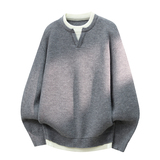 数据假两件套头毛衣，男装T恤，奇怪漫猴工厂店