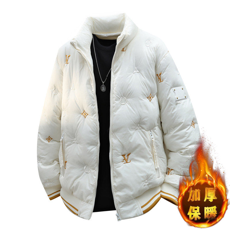 冬季轻奢欧版立领棉衣男潮流高品质加厚棉服外套，男装棉衣，奇怪漫猴工厂店