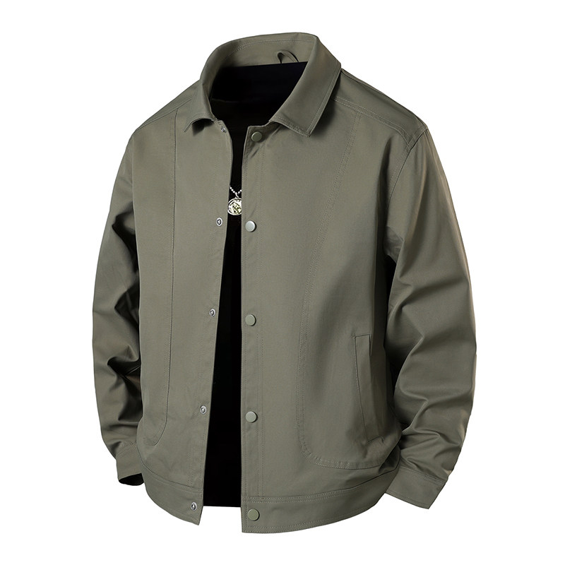 2026新款立领夹克男士春季休闲爸爸装中年男款外套男装春秋季薄款，男装休闲裤，奇怪漫猴工厂店