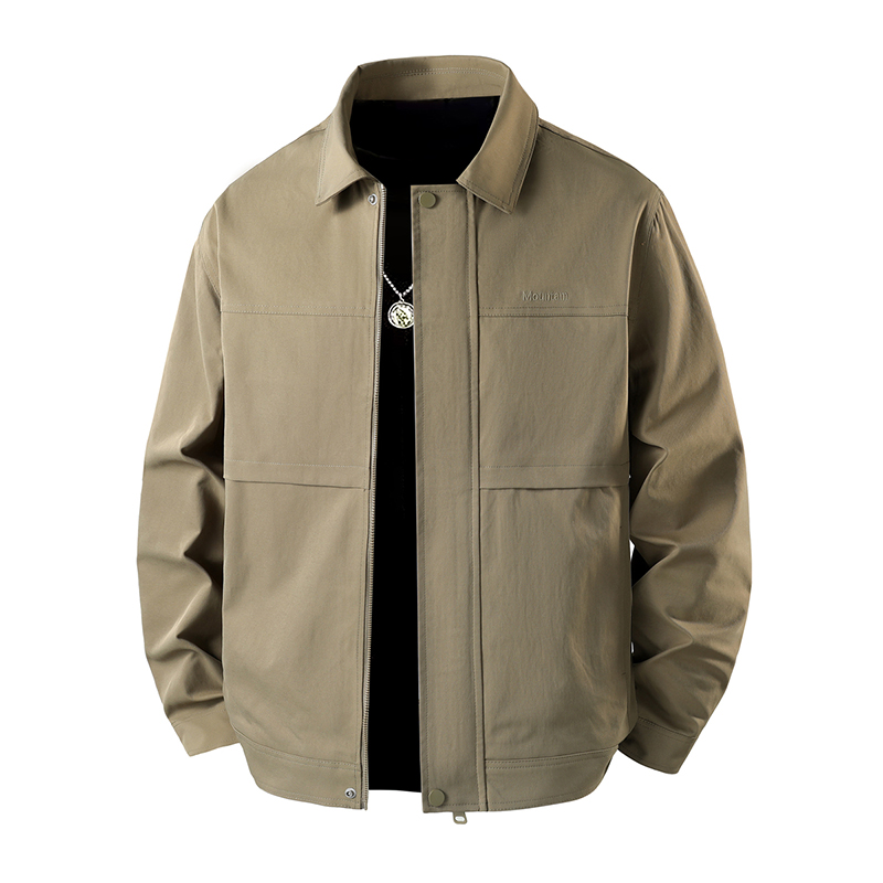 2025新款立领夹克男士春季休闲爸爸装中年男款外套男装春秋季薄款，男装休闲裤，奇怪漫猴工厂店