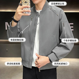 轻量型户外防泼立领夹克帅气飞行夹克，男装休闲裤，奇怪漫猴工厂店